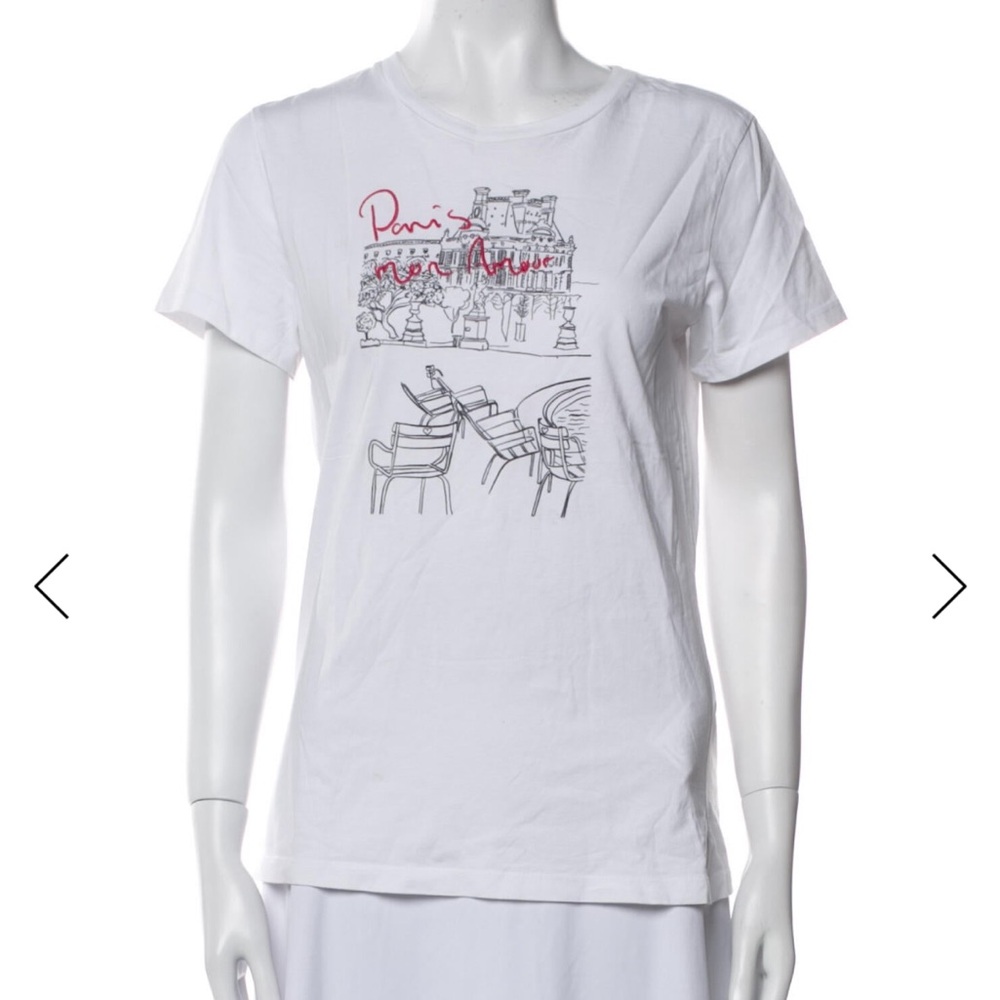 Maje White Paris Tee